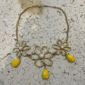 Banana Republic flower statement necklace
